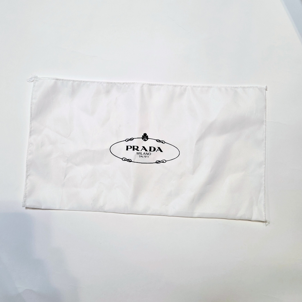 Prada White Logo Dust Bag